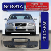 Complete Front Bumper With Hole 39870135 30698519 Compatible With VOLVO S80 II (124) (2007-2015) Tag No.881A